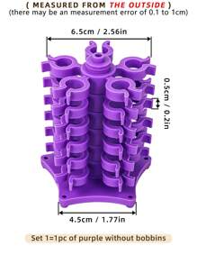 1pc Sewing Thread Spool Holder Tower, Tower-Shaped Creative And Practical Design Can Hold Regular Plastic Or Metal Sewing Machine Bobbins, Sewing Accessories - Multicolor - View 13