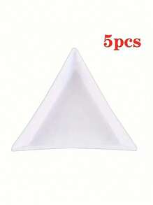 4/5/40PCS Triangle Rhinestone Nail Art Storage Box - Multi-Functional Plate Tray Holder And Compact Container For Nail Art Supplies, Jewelry Glitter Cup, And Decoration Dotting Tool - Complete Set For Nail Art Enthusiasts