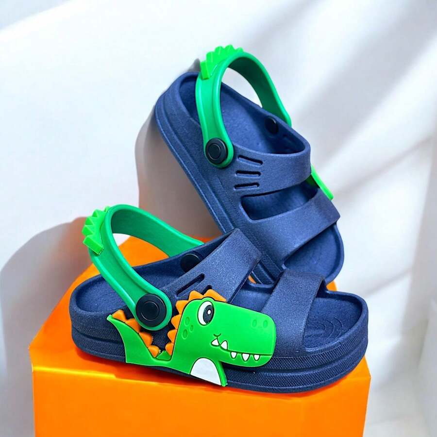 Dino Calda Children's Papete Sandal For Boys - 藏蓝色 - 查看 1