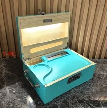 Wooden LED Storage Box,Cigar Storage Box And Smoking Equipment Box - 1PC - 查看 2