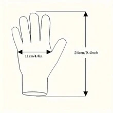 1 Pair Winter Black Warm Gloves, Elastic Windproof Waterproof Sports Gloves, Thickened Anti-Slip Touchscreen Durable Gloves, Sports Warm Gloves, Ideal Gift - Black - View 9