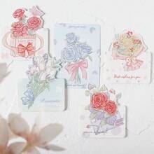 1 张创意情人节 3D 贺卡，“我爱你”主题玫瑰系列卡片、爱情便条、手写贺卡、送给爱人的情人节礼物 - 彩色 - 查看 8