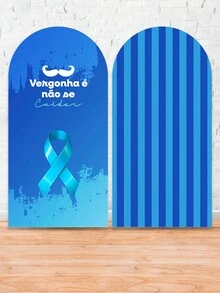 Roman Panel Cover Easy To Wear Sublimated Party And Birthday Decoration Various Themes November Awareness Blue Month - Bảng La Mã 5115 - Xem 2