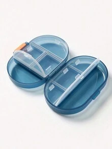 1 个紧凑型医药盒，分成多个隔层，便携式翻盖，8 隔层便携式七天小医药盒，一周大容量医药盒，旅行配件露营医疗应急包药盒药丸盒药丸收纳盒药丸容器药品收纳盒药品储存 - 彩色 - 查看 6