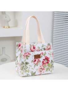 Túi đựng đồ ăn trưa họa tiết hoa thẩm mỹ, Túi đựng đồ ăn Bento dung tích lớn cách nhiệt, Túi đựng đồ giữ nhiệt cho trường học, công việc, du lịch & dã ngoại Phụ kiện bãi biển ngoài trời Đồ dùng thiết yếu cho gia đình Đồ dùng học tập trở lại trường Túi đựng đồ đi làm Túi cắm trại Hoạt hình nhỏ cho phụ nữ Trẻ em Phụ nữ Con trai Con gái - Nhiều màu - Xem 14