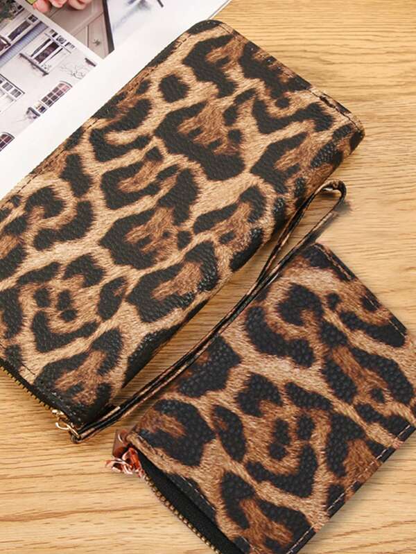 1 pieza Cartera de mujer de material moderno y casual con múltiples ubicaciones para tarjetas, cierre doble, compartimento para monedas e identificación - Regalo de Navidad, Acción de Gracias, vintage Y2K para mujeres