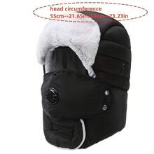 Mũ trùm tai chống gió mùa đông & mặt nạ chống bụi Unisex, mũ cách nhiệt dày ấm áp - Nhiều màu - Xem 10