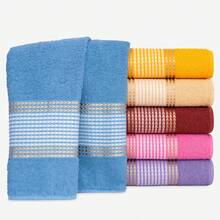 Large Thick Bath Towel 100% Cotton Great Absorption Giant Bath Sapphire - Màu vàng - Xem 2