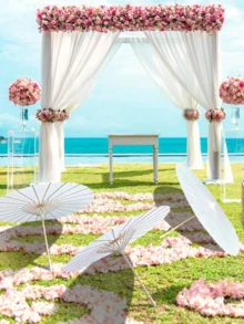 1 chiếc ô giấy cưới, ô vẽ DIY 32 inch, ô dù màu trắng, ô giấy dầu tròn Trung Quốc cổ điển, thích hợp để nhập vai, trang trí đám cưới, trang trí tiệc cô dâu, trang trí tiệc sinh nhật, trang trí thủ công, trang trí cổng cưới, đạo cụ chụp ảnh trang trí tiệc cô dâu - trắng - Xem 5