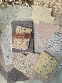 1 Gói 28 Tờ Giấy Nền Có Cạnh Bất Đối Xứng Tự Làm Có Kết Cấu Tự Nhiên Cổ Điển - Một cỡ - Xem 8