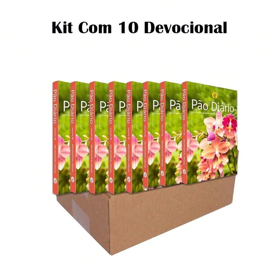 Kit With 10 Daily Bread Devotionals 2025 Vol. 28 | Flowers Cover - 彩色 - 查看 1