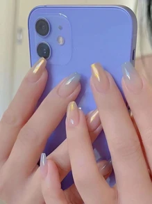 6 Stücke Y2K Spiegelpulver, funkelnde Effekt Nagelkunst Accessoires für Musikfestival Urlaub, DIY Neon Pigment Chrome Fluoreszierender Staub Camouflage Nail Gems