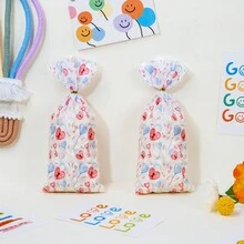 50 chiếc túi kẹo OPP hình trái tim cho ngày lễ tình nhân, túi quà tặng sáng tạo cho bánh quy và đồ ngọt - A - Xem 3