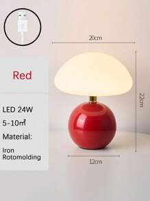 1 Piece LED Portable Small Round Table Decorative Lamp With USB Plug For Dining Room, Bedroom, Living Room, Shop, Home Decoration, Holiday Gift For Friends