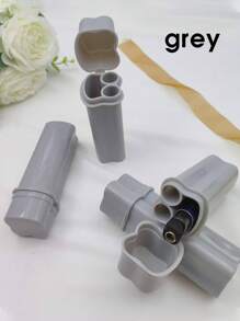 1pc Creative Flip-Top Cigarette Case With Integrated Lighter Storage, Portable Double-Slot Cigarette Box