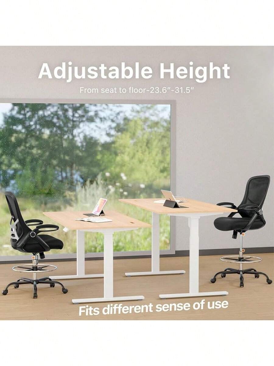 HYLONE Drafting Chair Tall Office Chair HighBack Mesh Standing Desk