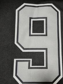 Atonmore Boyfriend Style Men's No.99 Black Hockey Jersey With Embroidered Stitching, Breathable Pullover