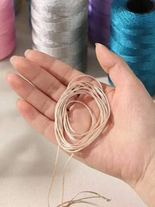 100g/cuộn, 250 yard, sợi tơ nhiều màu, thích hợp cho đan móc thủ công, tết bím, làm mũ, giày, gối và túi xách, lý tưởng cho các dự án DIY và quà tặng. - nhiều màu - Xem 4