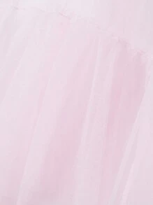 Womens High Low Tulle Dress, Strapless Solid Color Tiered Cocktail Party Dress Prom Gown - Pink - View 9