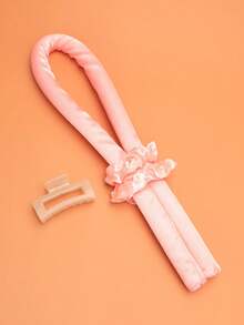 Sistema del bigudí de pelo sin calefacción 4piezas, herramienta de peinado rápida para el salón profesional y el uso en el hogar - Negro - Ver 5