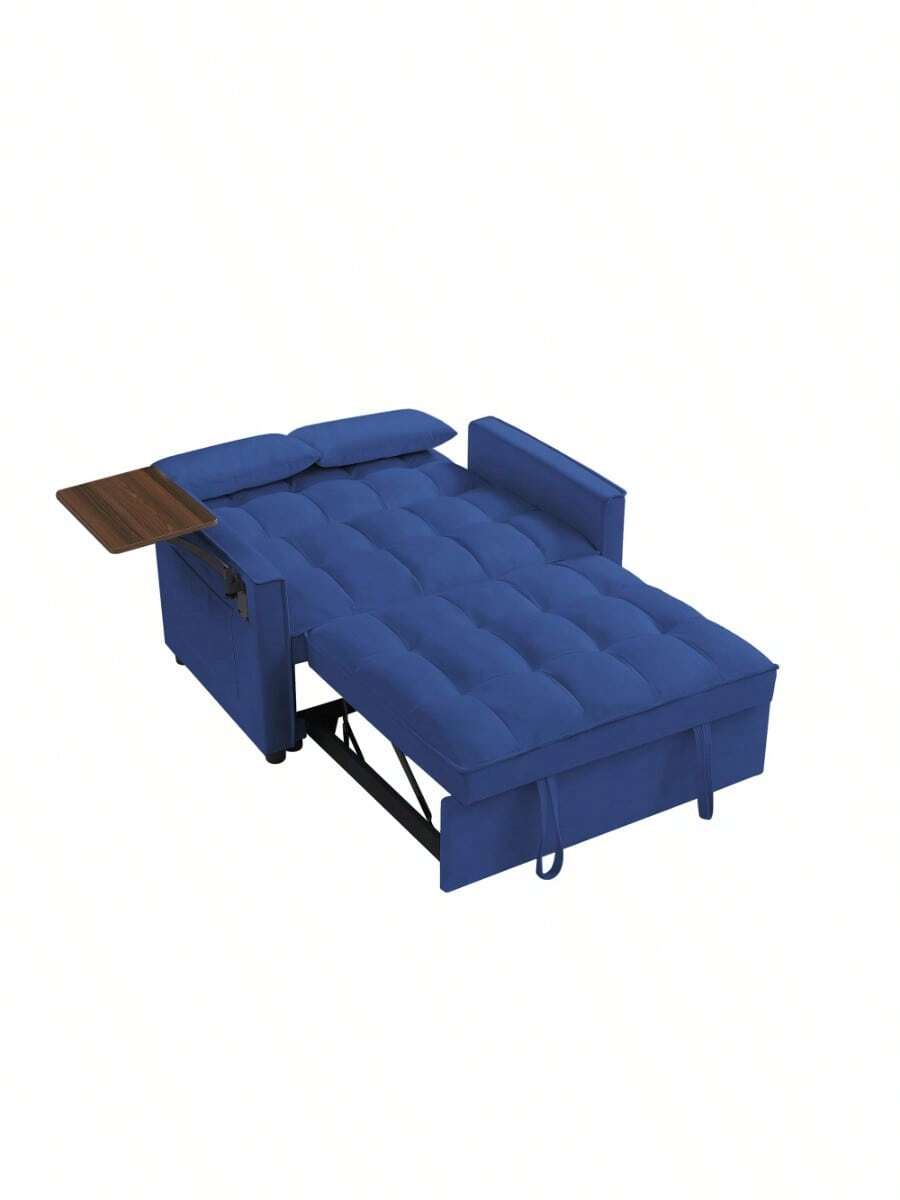 BLACK Velvet Adjustable Position Loveseat Sofa Bed SHEIN USA