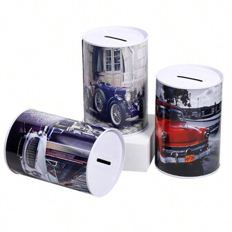 1pc Creative Pattern Money Saving Jar, Random Style Holiday/Birthday Gift Decoration Birthday Gifts Graduation