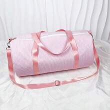 [Personalização de nome] Bolsa de bagagem Seersucker, bolsa de mão, bolsa de ombro, grande capacidade e leve, personalização de nome bordado, essencial para presentes de Natal, carta, portátil, multifuncional, versátil, grande capacidade, funcional, prático, multifuncional, fofo, adorável, contratado, vibrações de férias/férias, minimalista, personalizado, personalizado, exclusivo, personalizado, presentes personalizados para mulheres, bolsa de viagem, bolsa grande, presentes ideais para ela, mulheres, novatos e trabalhadores de colarinho branco, namorada, meninas rosa, bolsa de praia
