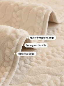 1pc Thick Plush Fluffy Solid Color Sofa Cushion, Minimalist Modern Style, Pet Friendly, Anti-Dirty, Anti-Slip Sofa Slipcover, Autumn/Winter, Suitable For L-Shaped Combination Sofa And 1/2/3/4 Seat Sofa (One Piece) - Beige - View 7