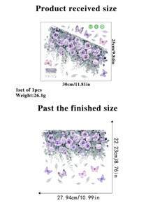 1 件绿色植物图案装饰贴纸、贴纸、墙贴、乙烯基贴花用于家居装饰、春季装饰品让您的家焕然一新、节日装饰贴纸礼物生日毕业