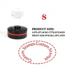 1 con dấu hình bầu dục tùy chỉnh, thiết kế con dấu tên cá nhân - nhiều màu - Xem 19