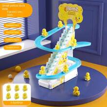 3-6 Years Old Kids Interactive Climbing Duck Toy - Electric Track, Educational Toy With Music And Lights, Ideal Birthday Gift - Multicolor - View 11
