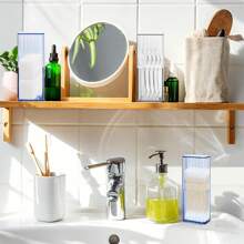 Hộp đựng tăm bông vệ sinh du lịch, hộp đựng đồ lưu trữ, hộp đựng nhỏ bằng nhựa, miếng lót đơn giản, hộp đựng tăm bông vệ sinh, hộp đựng đồ du lịch, hộp đựng trong suốt nhỏ để đựng đồ nhỏ - Nhiều màu - Xem 6