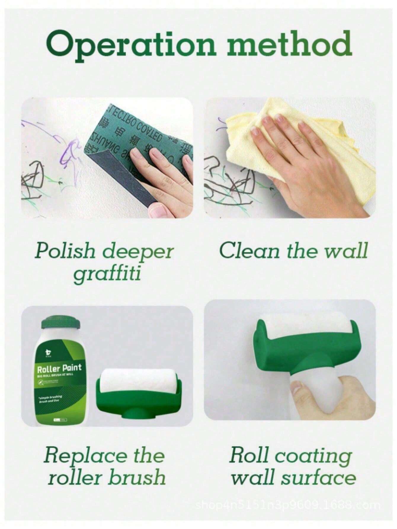 Large Roller Wall Renovation Paint, White Latex Interior Wall Paint