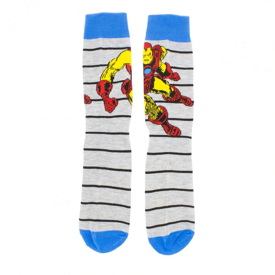 Marvel Marvel Avengers Comic Art 6Pair Pack Of Crew Socks SHEIN USA