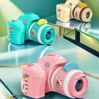 带内置投影仪的交互式儿童相机，适用于早期儿童教育 - 完美的教育圣诞礼物（部分零件随机发送）