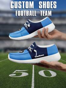 Men's Custom Logo Custom Name Loafers, Tennessee Football Designed Lightweight Comfortable London Sole Canvas Shoes For Spring, Summer, Autumn And Winter, Slouchy Loafers, Personalized Fun Unique Gift For Mom/Dad/Her/Him/Girlfriend/Boyfriend/Wife/Husband/Friend