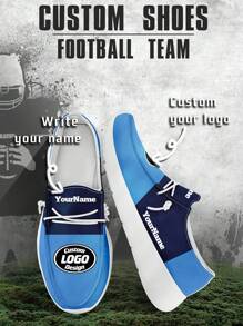 Men's Custom Logo Custom Name Loafers, Tennessee Football Designed Lightweight Comfortable London Sole Canvas Shoes For Spring, Summer, Autumn And Winter, Slouchy Loafers, Personalized Fun Unique Gift For Mom/Dad/Her/Him/Girlfriend/Boyfriend/Wife/Husband/Friend
