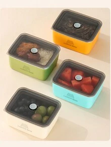 1 件马卡龙色密封食品储存容器、水果/便当盒、冰箱容器 - 彩色 - 查看 4