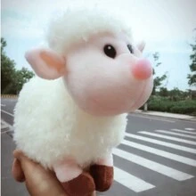 Xuất khẩu thị trường Hàn Quốc chất lượng cao dài sang trọng nhồi bông cừu sang trọng mô phỏng búp bê đồ chơi cho phòng tuổi teen trang trí quà tặng - Nhiều màu - Xem 6