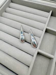 Brincos Formato de Gotas Long geométricos simples e da moda, vintage luxo elegante