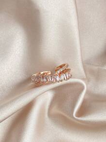 rakol 1pc Open Cubic Zirconia Decorative Ring - Rose Gold - View 5