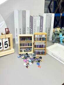 1 Bộ Kệ Sách Giảm Lo Âu (108 Cuốn Sách Mini Hoặc 60 Cuốn Sách Mini. Kệ Sách Nhỏ), Lắc Kệ Sách Để Loại Bỏ Lo Âu, Thích Hợp Để Trang Trí Nhà Cửa Cho Người Yêu Sách, Thư Viện Mini, Trang Trí Văn Phòng, Kệ Sách Mini (Kệ Sách Nhỏ) Thích Hợp Làm Quà Tặng, Giáng Sinh; Lễ Tạ Ơn; Ngày của Cha; Halloween; Ngày đầu năm mới. - Nhiều màu - Xem 3