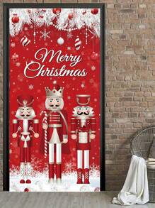 1 pezzo, Ghirlanda di campanelle di Natale di lusso, Decorazione per porta in polietilene da 35x70,8 pollici, Telo di sfondo per Buon Natale, Copertura per foto appesa, Decorazione per l'ingresso di casa, Adatto per decorazioni natalizie e scene di carnevale per il nuovo anno, Decorazioni per la casa, Decorazioni natalizie, Decorazioni per la stanza d'inverno