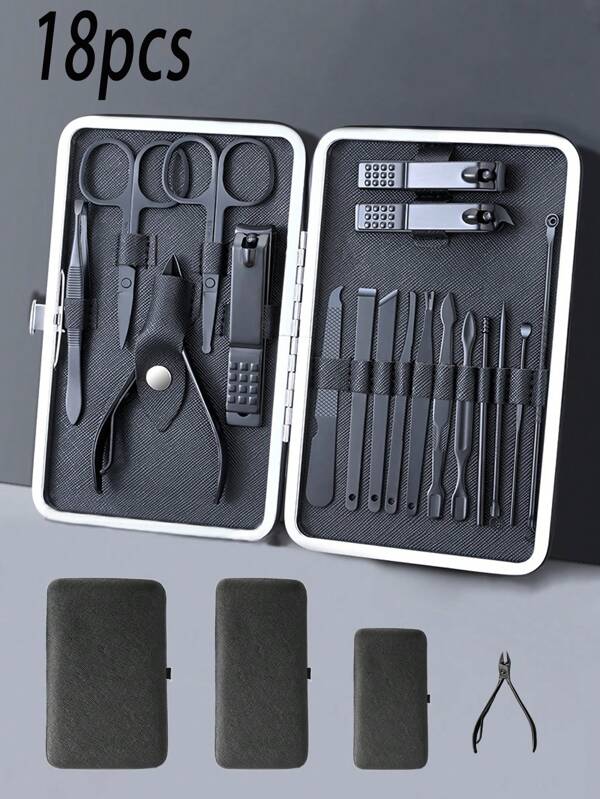 Ensemble de coupe-ongles en acier inoxydable de qualité supérieure, idéal pour offrir en cadeau ou pour usage personnel, construction , portable, tranchant et robuste