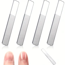 4 chiếc giũa đánh bóng móng tay bằng thủy tinh Nano, dải chà nhám, dải đánh bóng giũa móng tay, dụng cụ làm móng tay chân - Màu trong suốt - Xem 8