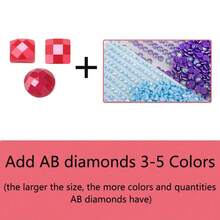 照片定制全方形钻石马赛克图片带 3-5 种颜色水钻 Ab 钻石画图片艺术工艺品圣诞礼物