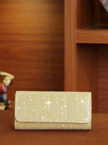 LETODE Glitter Elegant Envelope Clutch Clutch Women Evening Bridal Wedding Purse For Women Prom With Detachable Metal Chain For Wedding And Party Clutch For Ladies Bag Versatile Handheld Bag Cocktail Party Wedding New Wallet Banquet Bag