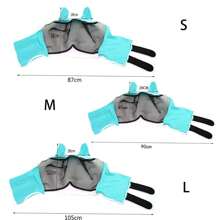 马术用品马眼罩，可拆卸透气网状马面罩，通用尺寸