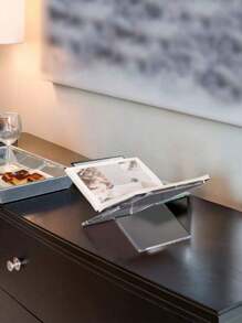 Acrylic Bookshelf, Transparent Bookshelf, Kitchen Countertop Reading Stand, Back To School Season - Transparent - View 10