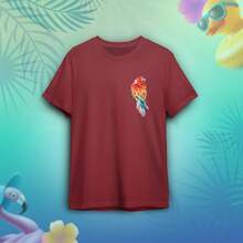 Unisex T-Shirt With Macaw Print - Màu Tím - Xem 1